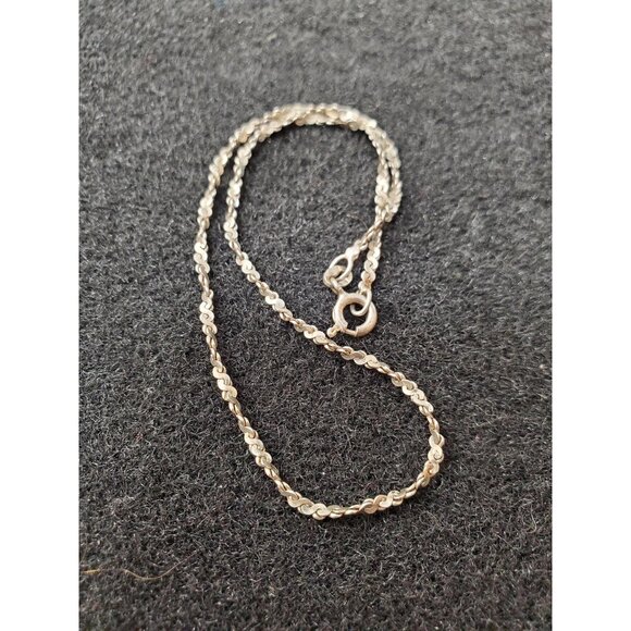 Silver 925 Chain bracelet-Twist Rope Dainty Snake Chain- Herringbone bracelet - Picture 1 of 10